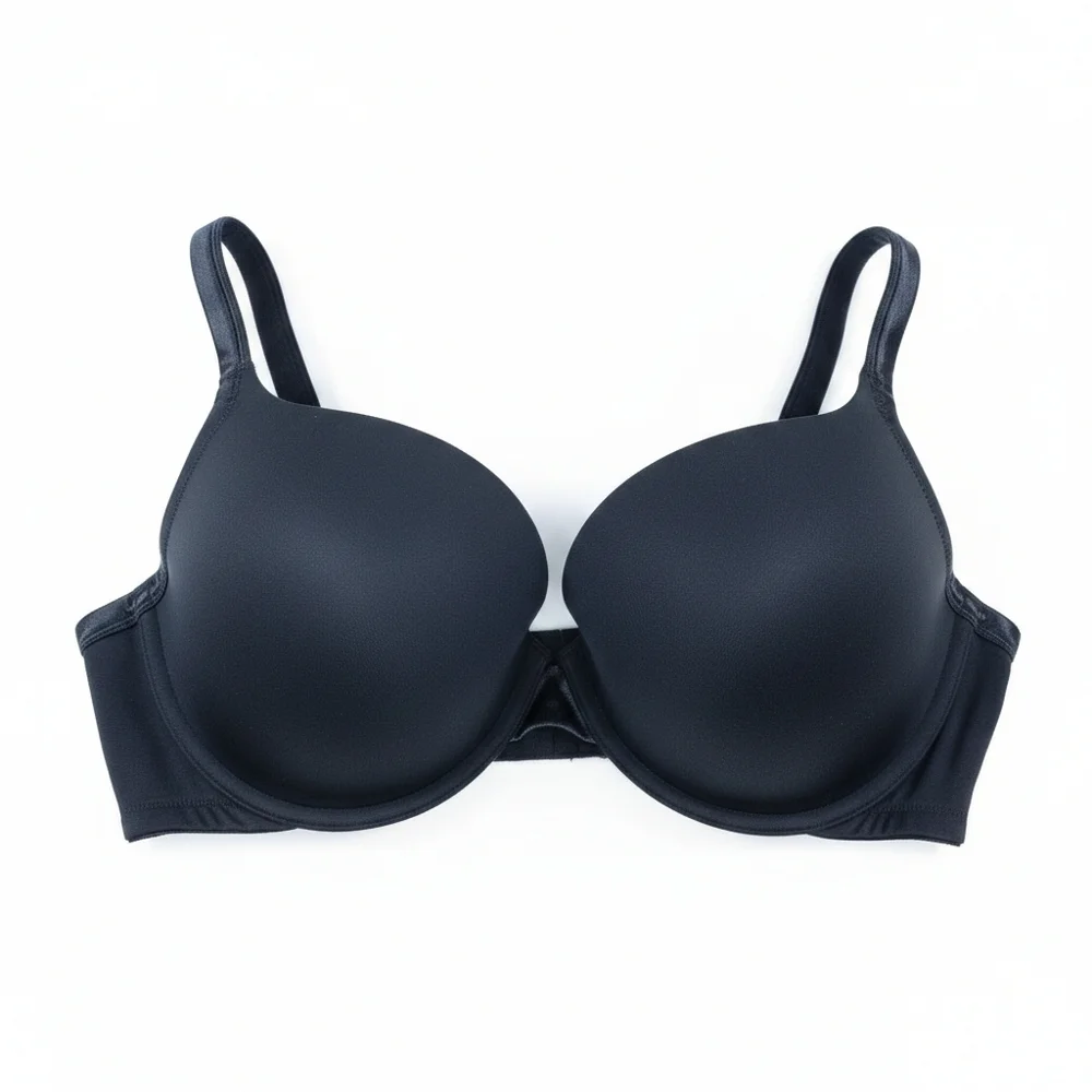 Cacique Lane Bryant Black Lightly Lined Full Coverage Bra - 44DD